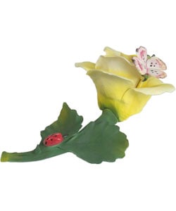 Capodimonte Rose with Butterfly & Ladybug - Bed Bath & Beyond - 1171331