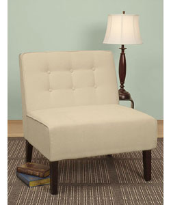 Parmisson Chair Parmesan Button-tufted Chair - Bed Bath & Beyond - 1839683