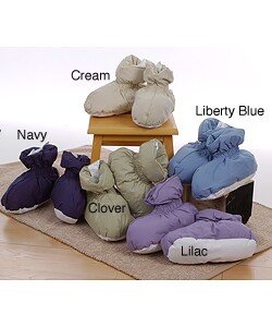 down filled booties slippers