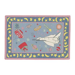 Hand-woven Kid's Space Shuttle Wool Rug (4' x 6') - Bed Bath & Beyond ...