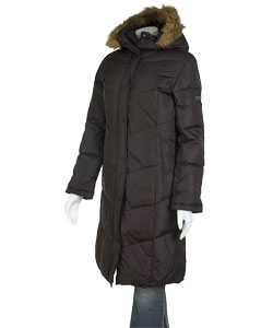 Shop Steve Madden Long Length Hooded Down Jacket - Free Shipping Today ...