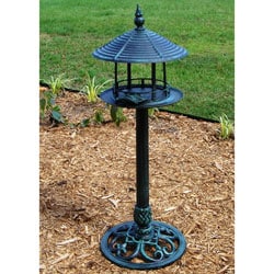 Shop Cast Aluminum Pedestal Bird Feeder Ships To Canada