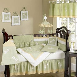 Dragonfly Dreams 12 piece Green Crib Bedding Set Bed Bath Beyond 1988424