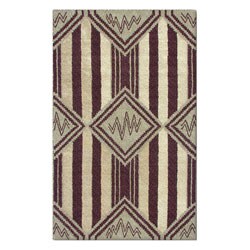 (3'6 x 5'6) Hand-tufted Arapaho Brown Wool Rug - Bed Bath & Beyond ...