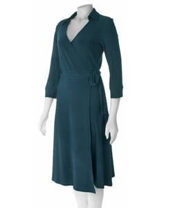 Famous NY Maker Matte Jersey Wrap Dress. Opens flyout.