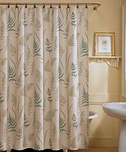 Ferns RT Designers Collection Printed Fabric Shower Curtains Ferns RT Designers Collection Printed Fabric Shower Curtains