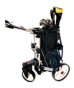 golf sports gear upright caddy push pull wheel cart outdoors equipment