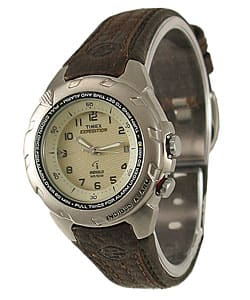 slide 1 of 3, Timex Women's Expedition Brown Leather Strap Watch