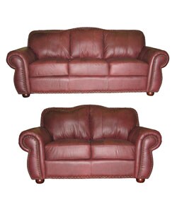 loveseat merlot sofa leather furniture sofas couches goods living