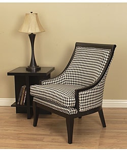 Black and white houndstooth chair hot sale