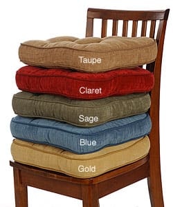 Shop Antique Velvet Non Slip Chairpads Set Of 4 Free Shipping