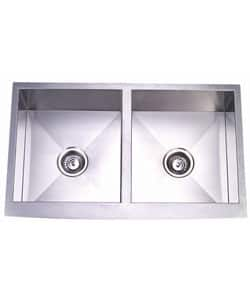 Farmhouse 33-inch Stainless Steel Undermount Kitchen Sink - Overstock ...