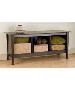 slide 2 of 3, Everett Espresso Cubbie Bench