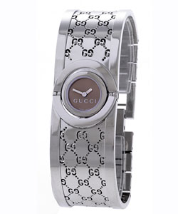 gucci twirl stainless steel ladies watch