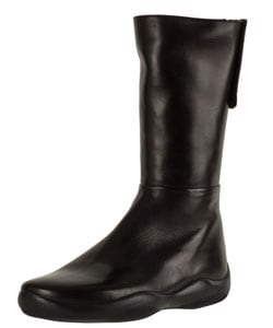 prada black flat boots