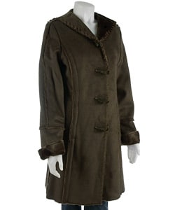 Liz Claiborne Faux Fur Toggle Coat - 10576719 - Overstock.com Shopping ...