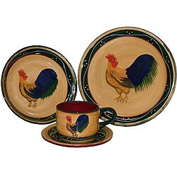 Rooster Pattern Dinnerware Article - MultiMania - Kostenlose