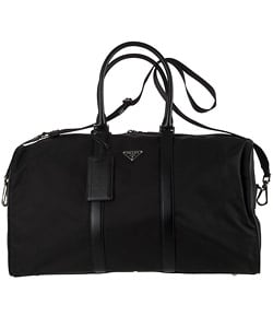 prada leather duffle bag