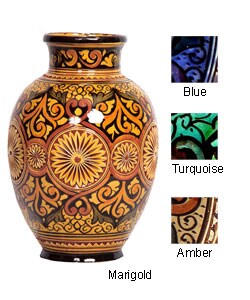 extra morocco engraved vase ceramic