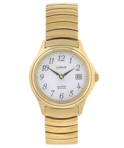 lorus mens gold watch