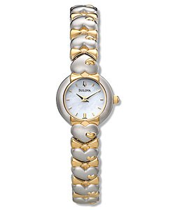 Bulova Women's Two-Tone Bracelet Quartz Watch - Overstock™ Shopping ...