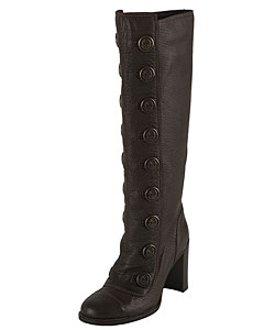 preview thumbnail 1 of 1, Dolce & Gabbana Dark Brown Leather Button Boots