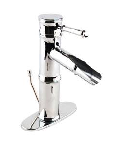 Shop Fountain Cove Bamboo Waterfall Bathroom Faucet Overstock