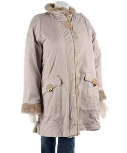 plus size stadium coat