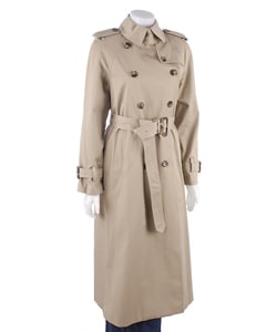 London Fog Women's Long Trench Coat - 10808076 - Overstock.com Shopping ...