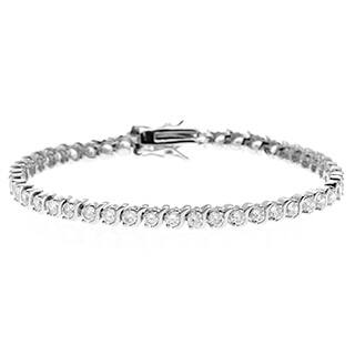 Cubic Zirconia Bracelets Online At Our Best Simon Frank Designs 4 5 8ct Tgw Clic S Bar Tennis Cz Bracelet