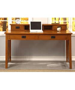 Shop Mission Solid Oak Writing Desk Free Shipping Today