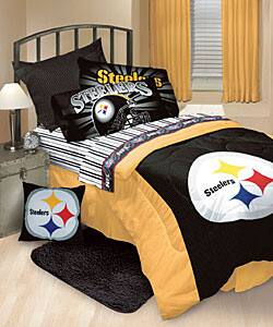 Shop Pittsburgh Steelers Comforter And Sheet Set Overstock 2659967