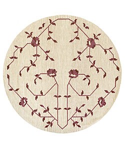 Handmade Elite Flatweave Wool Rug (8' Round) - Bed Bath & Beyond - 2664372