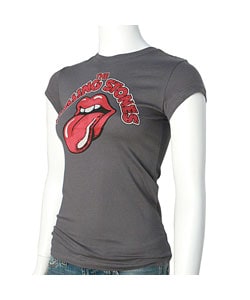 Gray Vintage Rolling Stones Rhinestone Tongue T-Shirt. Opens flyout.