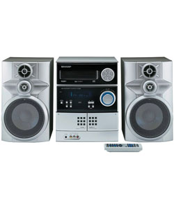 230W Sharp 5-disc CD/ Cassette Mini Stereo System - 10868204 ...