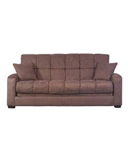 Soho Chocolate Brown Futon Sofa Bed - Bed Bath & Beyond - 2780963