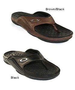 oakley leather flip flops