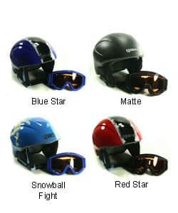best youth snowboard helmet Outdoor Master Kids Cute & Safety Snow and Goggles Set Durable PC shell BeBeFun Toddler Ski Snowboarding Helmet