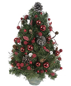 Lighted Ornamented Holiday Tree. Opens flyout.