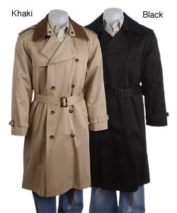 London Fog Men's 45-inch Gabardine Trench Coat. Opens flyout.
