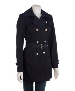 MICHAEL Michael Kors Short Trench Coat - 11125308 - Overstock.com ...