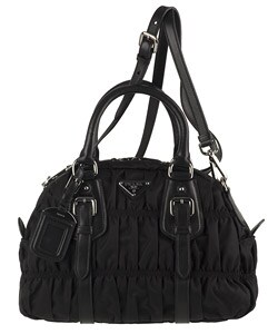 bag prada ruched bowler nylon