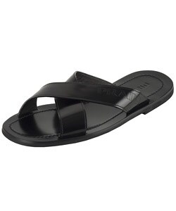 prada sandals patent slide leather shoes clothing designer