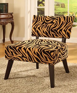 Shop Zebra Print Golden Occasional Chair - Overstock - 3015168