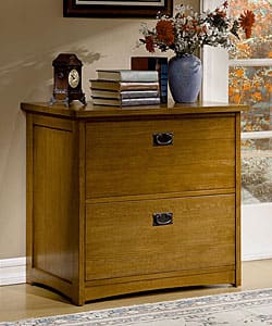 Shop Mission Solid Oak 2 Drawer Lateral File Cabinet Free