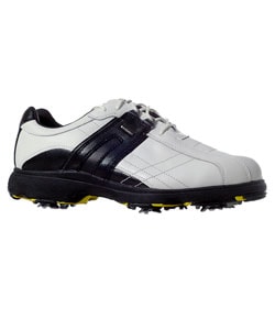 black and white golf shoes