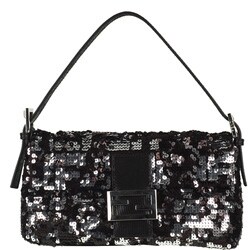 Shop Fendi Black Zucca Sequin Embroidered Baguette - Free Shipping Today - Overstock - 3067932