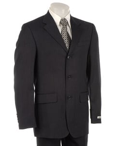 Kenneth Cole New York Men's Blue Stripe Wool Suit. Opens flyout.