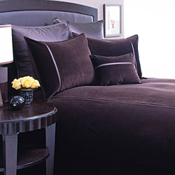 Soft Velvet Chocolate Duvet Cover Set. Opens flyout.