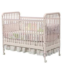 Shop Pink Spindle Baby Crib With Conversion Kit Overstock 1463462